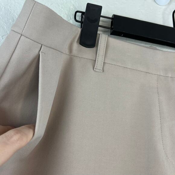 Lafayette 148 Italian Fabric Khaki Chino Bermuda Shorts 8 Quiet Luxury Old Money - Picture 4 of 7
